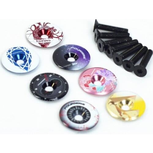 FOURIERS TC-DX018 Aluminum alloy upper cover for bicycle 28.6/31.8 Two specifications of highway/mountain headset caps