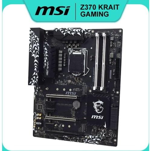 MSI Z370 KRAIT GAMING Motherboard LGA 1151DDR4 Intel Z370 64GB M.2 E sports Core i7 i5 i3 CPU 3XPCI-E X16 3.0 slots Motherboard