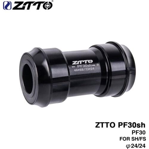 ZTTO Bicycle Press Fit Bottom Brackets for MTB Road Mountain Bike Parts for PF30sh PF30 24 Adapter PF30 68/73mm 46mm Frame Shell