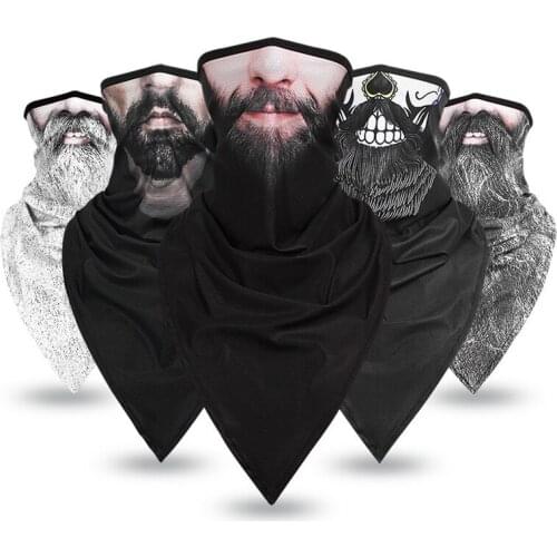 Multifunctional magic bandana scarf New trendy Windproof motorcycle Bandana Bboy scarf half mask Balaclavas Snowboard Triangular