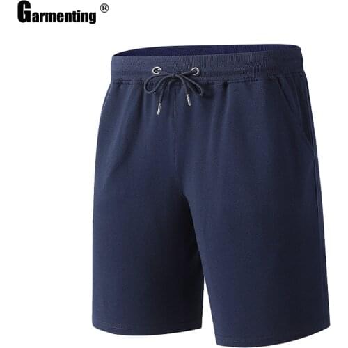 Men Fashion Leisure Shorts New Summer Loose Navy Black Drawstring Shorts Male Casual Short Pants Mens Clothing Plus Size S-5XL