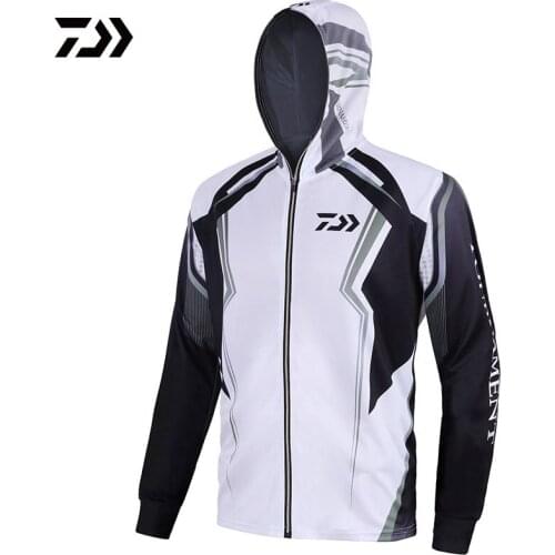 New DAIWA Fishing Vest Men Long Sleeve Quick Dry Fishing Shirts Outdoor Sports FIshing Clothes DAWA Hooded Fishing Jacket