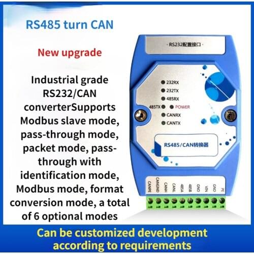 RS485 to can MODBUS slave 485 / can converter RS485 serial port to can bus