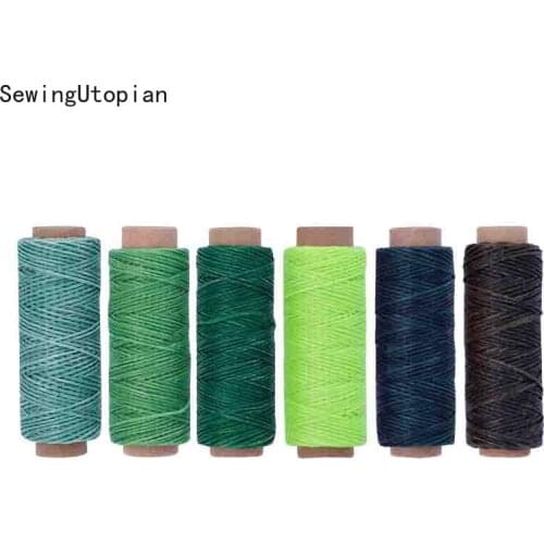 Durable Polyester 150D 12/30/50M DIY Waxed Thread Cord String Leather Sewing Hand Wax Stitching Crafts Shoe Hat
