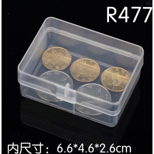 50pcs Rectangular transparent plastic box PP-5 Storage Collections Container Box Product packaging 7*5*2.9cm