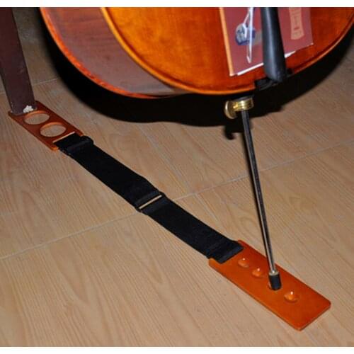 Replacement Cello Endpin Stop Holder Cello Anchor Non-slip Stopper Holder Stand Durable w/ Strap Instrument Accessories