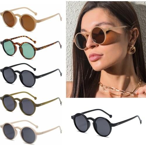 2021 New Fashion Style All-match Trend Sunglasses Personalized Round Frame Sunglasses Ins Trend Big Frame SunglassesVintage