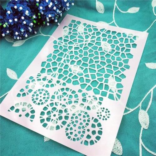 Fish scale lastic mold shield DIY cake scrapbook stencils hollow Embellishments printing lace ruler Valentines Day