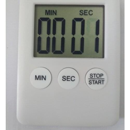 Ultra-thin LCD countdown timer kitchen timer electronic timer kitchen timer LCD reminder