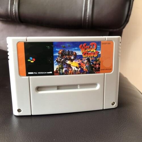 Wild Guns English-PAL version 46pins video games card for PAL console