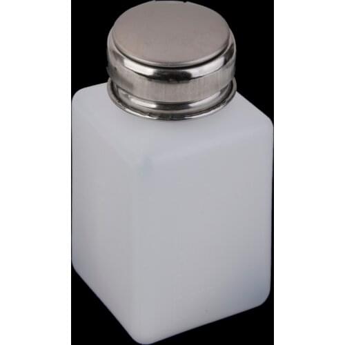 200ml Empty Nail Polish Makeup Remover Pump Dispenser, Plastic Push Down Press