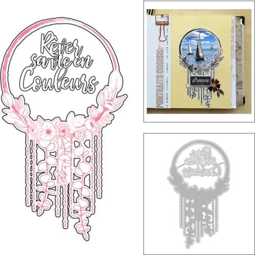 2020 New Plant Wreath Metal Cutting Dies For DIY Background Embossing Decoration Greeting Card Scrapbooking Cut Paper No Stamps