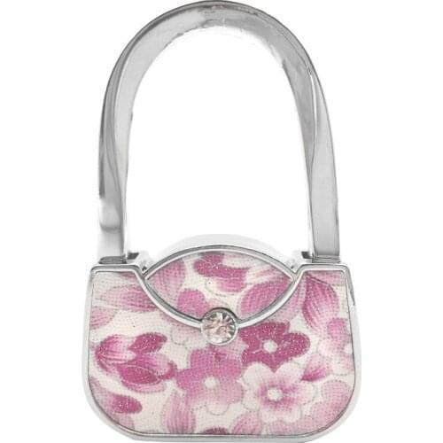 30PCS / LOT Fashion portable foldable bag hook Metal Non-slip bag hook bag buckle hooks desktop bag hook