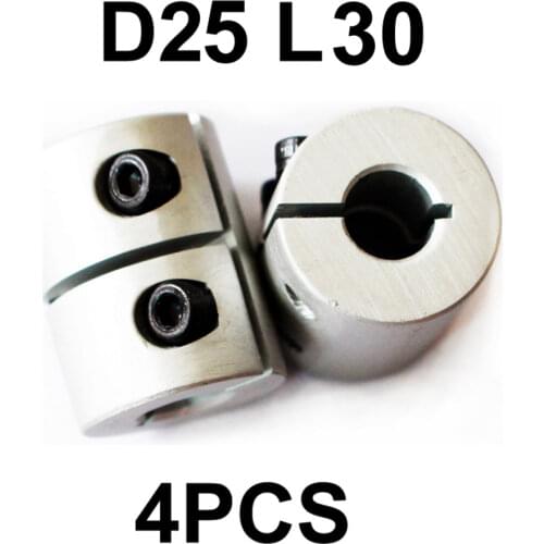 4pcs D25 L30 Rigid Coupling 3D Printers Parts Aluminium alloy Shaft Coupler For Stepper Motor Accessories parts