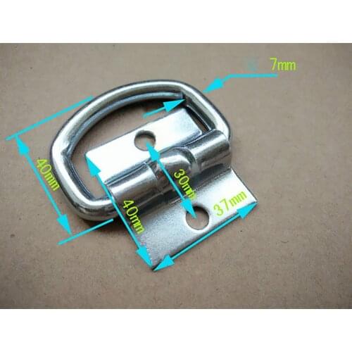 5pcs Bolt Mount D Ring Flatbed Truck Car Trailer Tie Down Strap Rope Rings