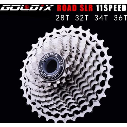 Free Ultralight K7 V-32T CNC Wheel 11 Speed cassette Ships GOLDIX SLR 11 s-28T Cassette Racing Speed choose Bike -36T -34T