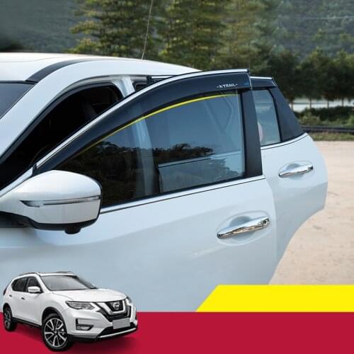 For X-trail X trail T32 2014-2020 Car waterproof decorative strip sun visor modified window rain eyebrow decoration snow baffle