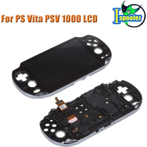For PSVita 1000 for PS Vita PSV 1000 LCD Display with Touch Screen Digital Assembly with frame original Black White