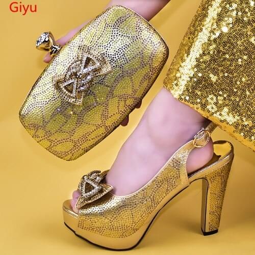 Doershow good African shoe and bag set for party Italian shoe with matching bag new design lady matching shoe and bag! HYY1-6