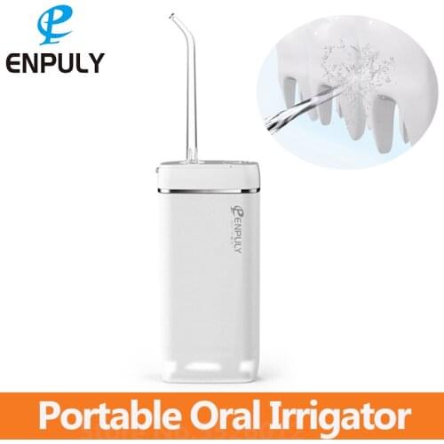 ENPULY Electric Oral Irrigator Water Flow Voltage 130ml IPX8 Waterproof Portable Dental Water Flusher Tooth Care