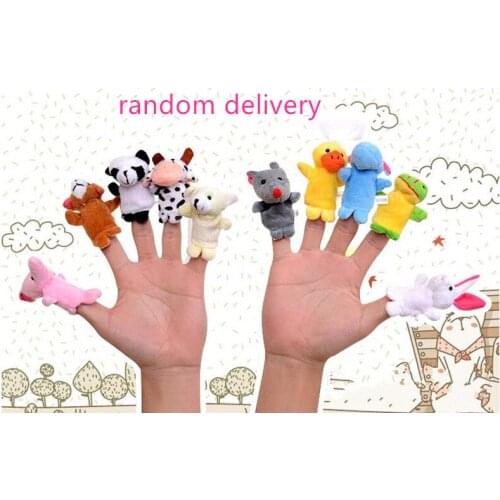 20pcs/lot Lovely animal finger puppets, Korean style ,cute fashion doll toys rabbit cat elephant ect,gift for children play game