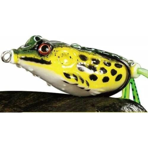 Artificial soft flog for catching big ferocious fish in water surface