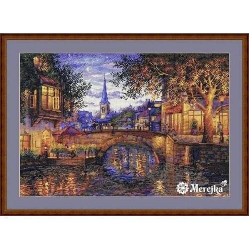 _K-186_lights all around 56-41 Cross Stitch Kit Packages Counted Cross-Stitching Kits New Pattern Cross stich Painting Set