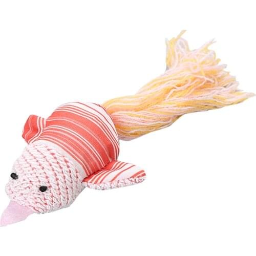 Legendog 1pc Pet Soft Cat Toy Interactive Catnip Pet Toy Bird Stuffed Cloth Cotton Yarn Kitten Bite Toy Cat Chewing Toy