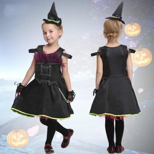 Magic Little Princess Cosplay Costumes New Classic Halloween Kids Party Animation Dress Role-Playing Children Dance Clothes Set