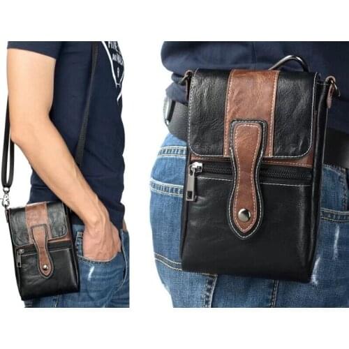 Holster Man Shoulder Belt Clip Mobile Phone Leather Case For Huawei Honor 5A/v8,Nexus 6P,Mate 8,Mate 7,THL T9/T9 Plus/Knight 1