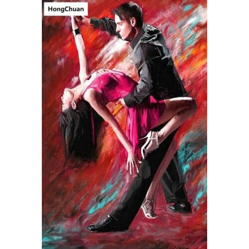 Couple dancing figures 5D square/round diamond embroidery mosaic cross diamond painting home decoration mural New year gift