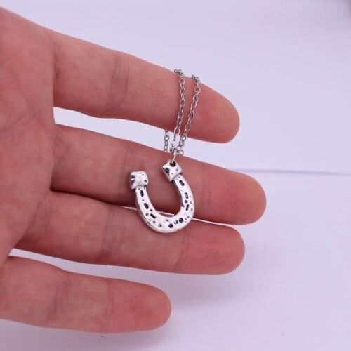 Horse shoe pendant necklace horseshoe necklaces horse lover gift