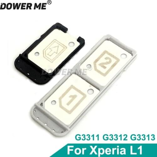 Dower Me Replacement For Sony Xperia L1 G3311 G3312 G3313 Single Dual Sim Tray Sim Card Reader Holder