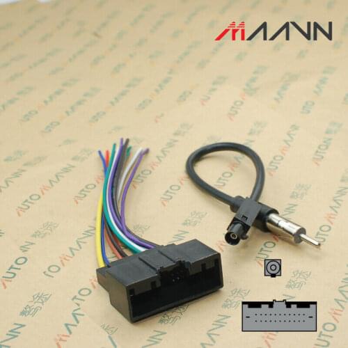 Car Stereo Radio CD DVD Wiring Harness For FORD Power Cable with Antena Adapter