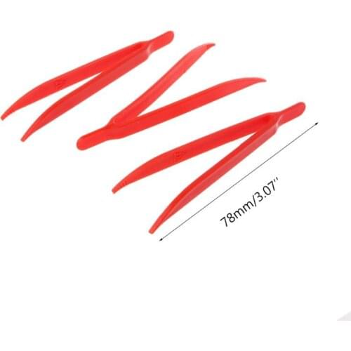 10pcs Plastic Anti-static Tweezer Tweezers Heat Resistant Maintenance Repair Tool