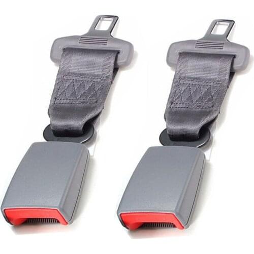 2 pcs/lot 9'' Car Seat Seatbelt Adjustable Safety Belt Extender Extension 7/8" Buckle