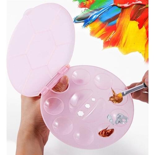 8 Spaces Nail Art Mixing Palette Dish Eyeshadow Blending Pallet Plate Board