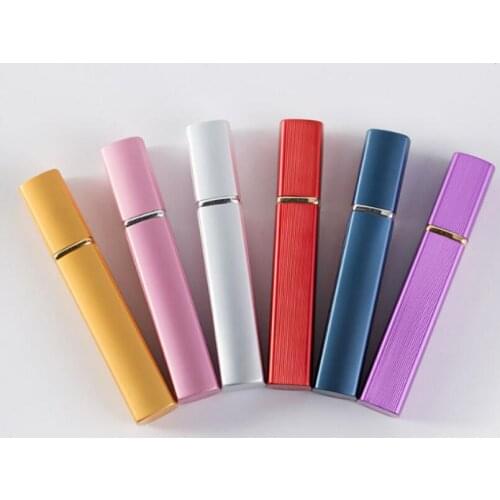 12ML Aluminum spray bottles perfume atomizer Cosmetic Containers atomizer Travel Refillable Mini Atomiser Spray Vials LX5230