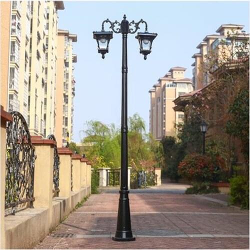 Aluminum decoration garden lamp post in pathway, street