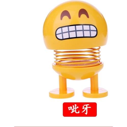 Car Ornament Cute Shaking Head Baymax Robot Doll Automotive Decoration Auto Interior Dashboard Bobble Head Toys Accessories Gift