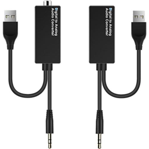 D15 Digital to Analog 3.5mm Audio Converter Adapter DAC Decoder USB Power Converter DAC Decoder USB Power