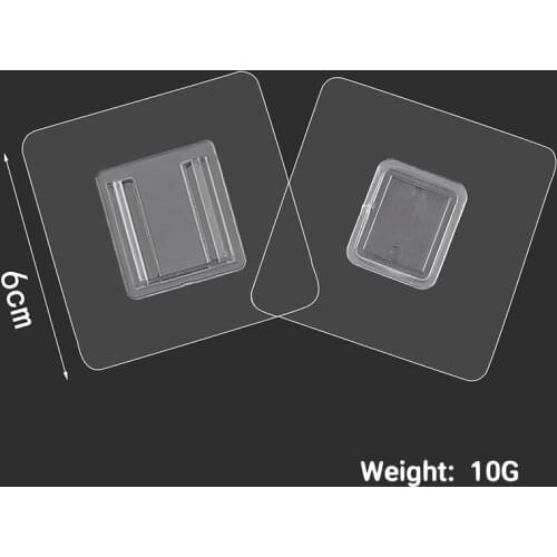 Double Sided Self Adhesive Wall Hooks Hanger Transparent Suction Cup Sucker Hook Double-Sided Adhesive Wall Hooks Dropshipping