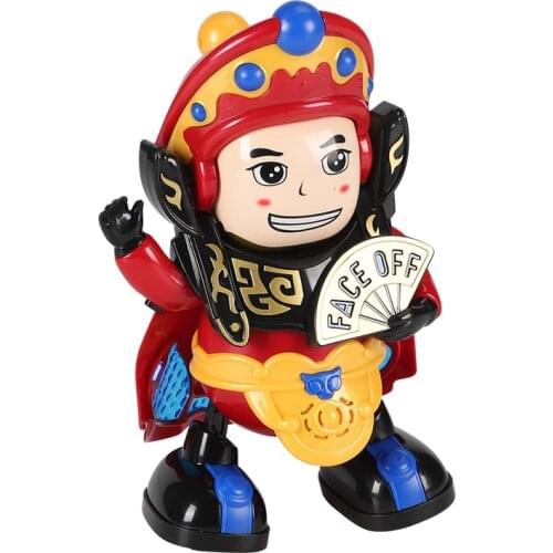 Electric Dancing Robot Face Changing Robot Doll Automatic Face Changing Sichuan Opera Face Changing Doll Shaking Electric Toy