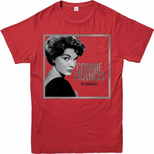 Connie Francis T Shirt My Happiness American Pop Singer Adult Kids Tee Top