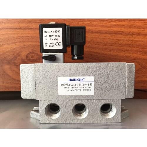 HaiDeXin Two position four way solenoid valve MODEL:Q24HD-15