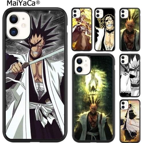 MaiYaCa Kenpachi Zaraki Bleach Phone Case Cover For iPhone SE 6 6s 7 8 plus X XR XS 11 12 pro max Samsung Galaxy S8 S9 S10 shell