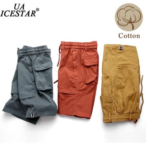 Summer Big Pocket Cotton Shorts Men Brand 2021 New Fashion Casual Shorts Sport Breathable Loose Large Size Cargo Mens Shorts