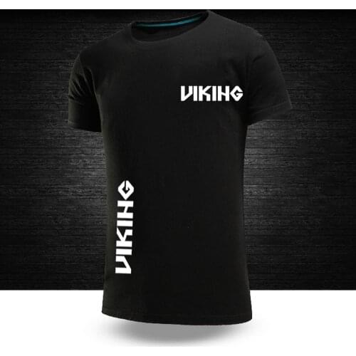 Unisex Mans Summer The New Solid Color Odin Viking Valhalla Customize 100%Cotton Hip Hop Style Short Sleeve T shirts