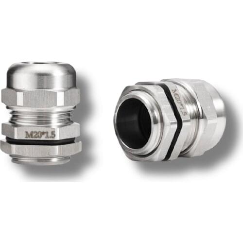 Waterproof Cable Gland Connector IP68 304 Stainless Steel Metric Cable M6 M8 M10 M12 M14 M16 M18 for 3-6.5mm 4-8mm Cable