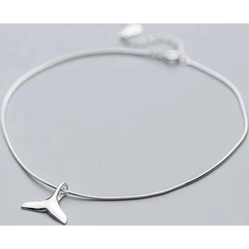 925 Sterling Silver Mermaid Tail Charm Bracelet&Bangle For Women Elegant Party 2021 New Jewelry Pulseras sl364